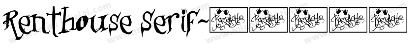 Renthouse Serif字体转换